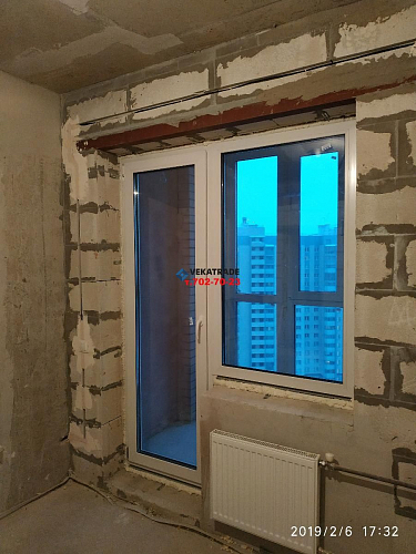 Приморский район, Лыжный пер. 8-1, установка окна и балконного блока