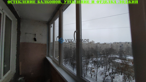 Московский район, ул. Купчинская 19, серия дома 1ЛГ-504, остекление лоджии