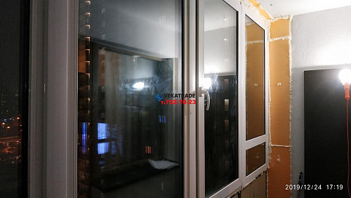 Московский район, пр. Дунайский 14-1, замена фасадного холодного остекления на теплое