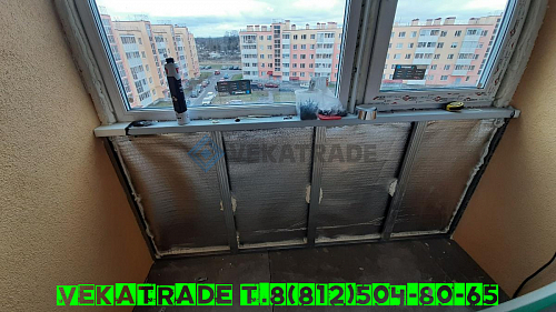 Петродворцовый район, ул. Парковая 18, отделка балкона