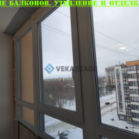 Красносельский район, ул. Генерала Кравченко 3-2, фасадное остекление балкона