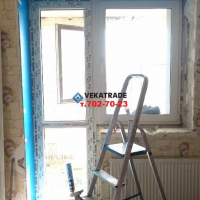 Парголово, ул. Заречная 33, установка балконного блока с демонтажом порожка и установка пластикового окна